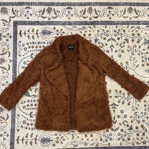 Brown Sherpa Teddy Coat